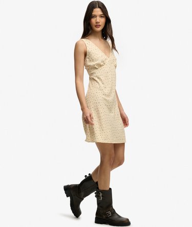 Printed Sweetheart Mini Dress Image 3