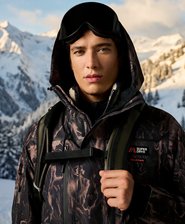 Ski-Shelljacke mit Kapuze