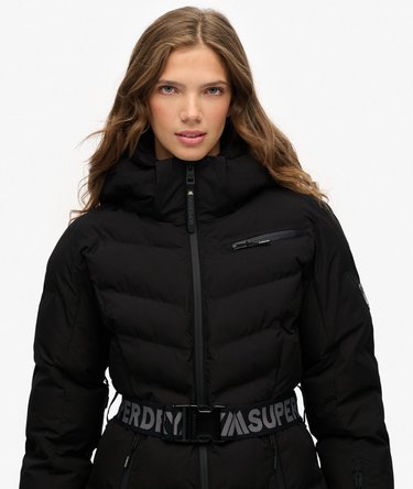Luxe Belted Ski Padded Jacket Image 6