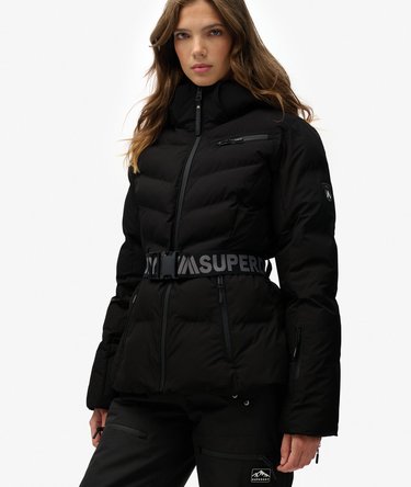 Luxe Belted Ski Padded Jacket Image 3