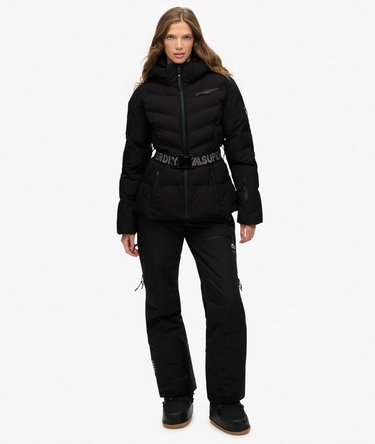 Luxe Belted Ski Padded Jacket Image 5