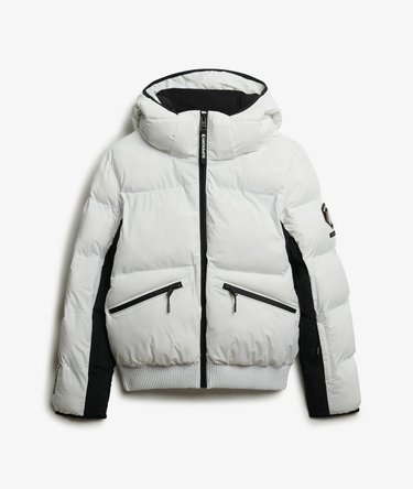 Hooded Ski Bomber Jacket Image 8