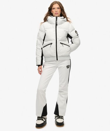 Hooded Ski Bomber Jacket Image 4