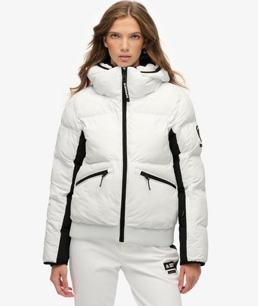 Hooded Ski Bomber Jacket Image 2