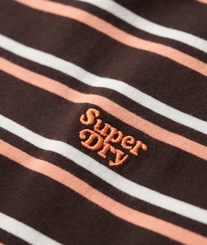 Essential Logo Striped Fitted T-Shirt