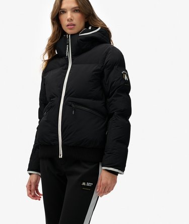 Hooded Ski Bomber Jacket Image 2