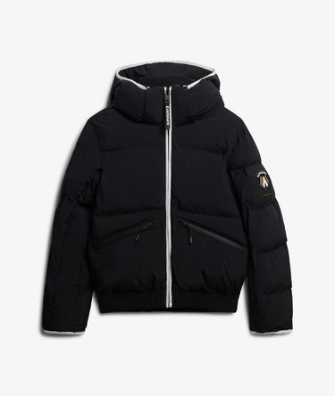 Hooded Ski Bomber Jacket Image 6