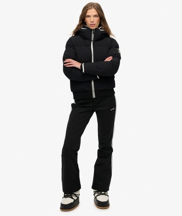 Hooded Ski Bomber Jacket Image 3