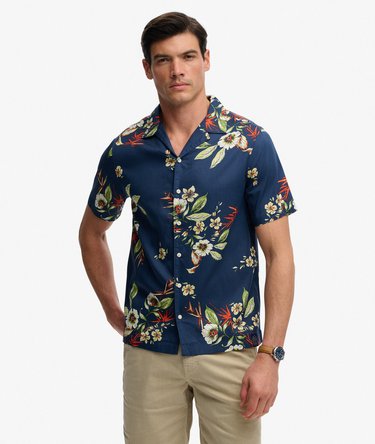 Hawaiian Print Short Sleeve Shirt Image 1