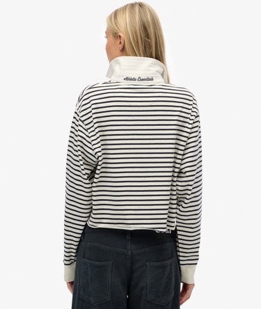Athletic Essentials Cropped Stripe Rugby Top Image 5