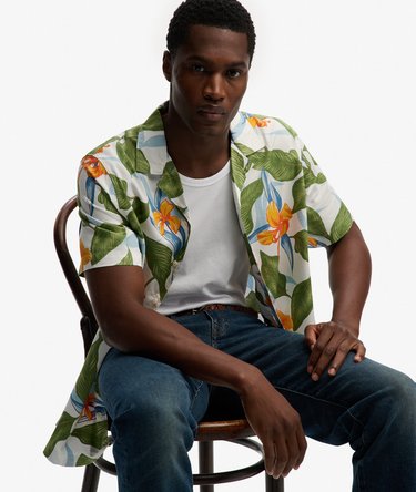 Hawaiian Print Short Sleeve Shirt Image 2