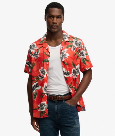 Hawaiian Print Short Sleeve Shirt Image 1