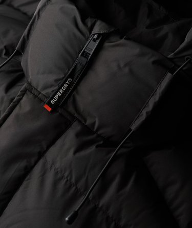 Hooded Mid Length Sports Puffer Jacket Image 5