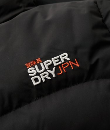 Hooded Sports Puffer Jacket Image 8