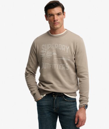 Sweatshirt Retro Outdoor Coupe D&eacute;contract&eacute;e Image 1