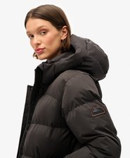 Microfibre Longline Puffer Coat