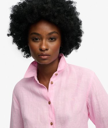 Premium Linen Boyfriend Shirt Image 4