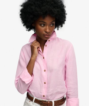 Premium Linen Boyfriend Shirt Image 2