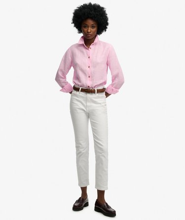Premium Linen Boyfriend Shirt Image 3