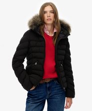 Fuji Faux Fur Hood Padded Jacket