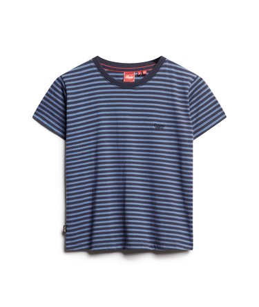 Essential gestreept T-shirt met logo Image 6