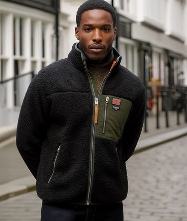 Vintage Retro Borg Fleece Jacket Image 1