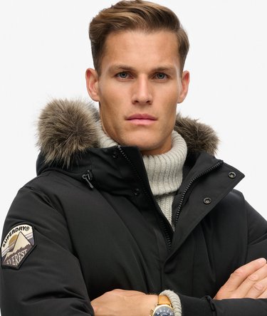 Everest Faux Fur Bomber Jacket Image 3