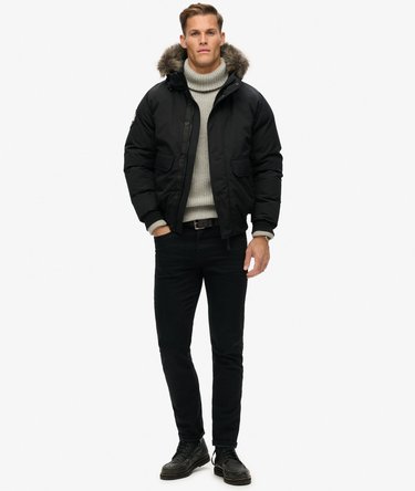 Everest Faux Fur Bomber Jacket Image 2