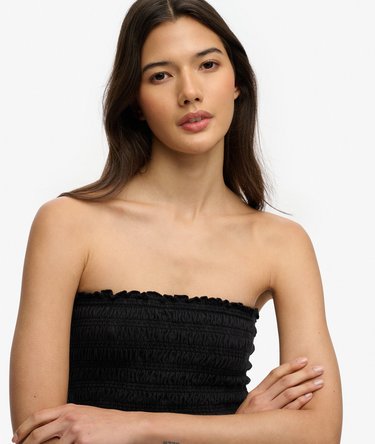 Bandeau Jersey Smock&eacute; Image 4