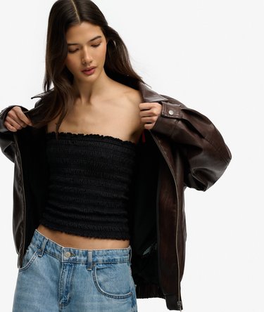 Bandeau Jersey Smock&eacute; Image 1