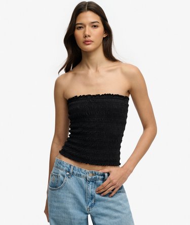 Bandeau Jersey Smock&eacute; Image 2