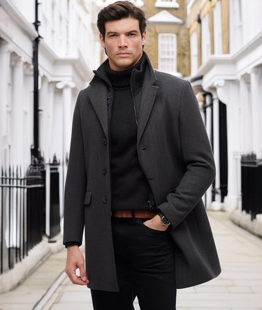 Manteau de Ville Deux-en-Un Ajust&eacute; Image 1