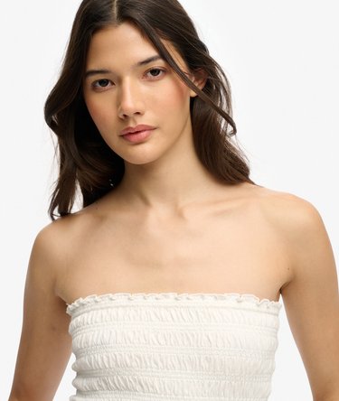 Smocked Jersey Bandeau Image 4