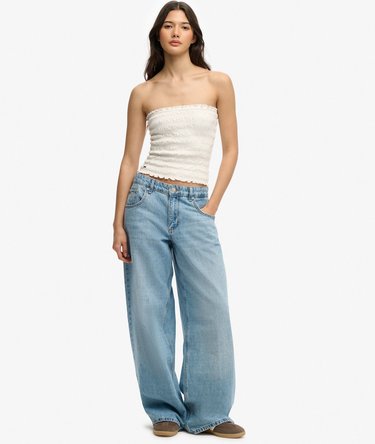 Smocked Jersey Bandeau Image 3