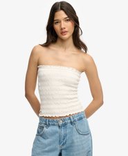 Gerafftes Jersey-Bandeau