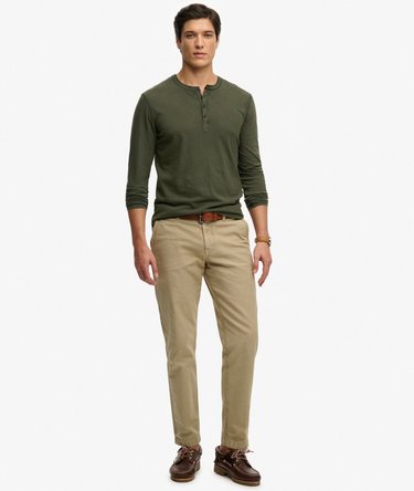 Long Sleeved Jersey Grandad Top Image 3