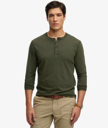 Long Sleeved Jersey Grandad Top Image 1