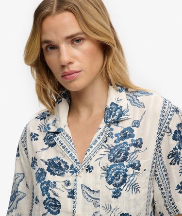 Beach Printed Overhemd met Korte Mouwen Image 4