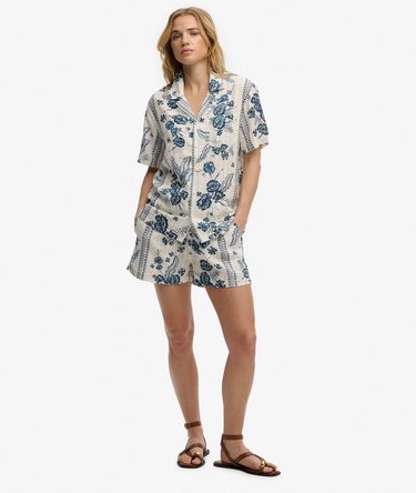 Beach Printed Overhemd met Korte Mouwen Image 3