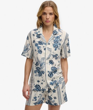 Beach Printed Overhemd met Korte Mouwen Image 1