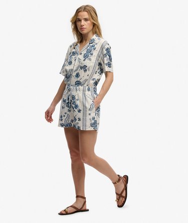 Short de plage imprim&eacute; en coton Image 5