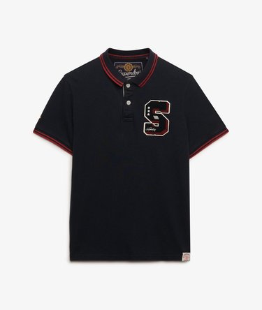 Vintage Athletic Patch Polo Shirt Image 7