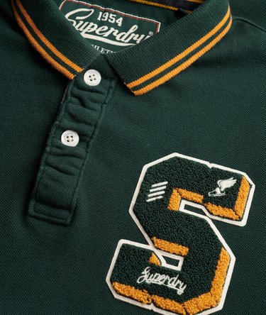 Vintage Athletic Patch Polo Shirt Image 6