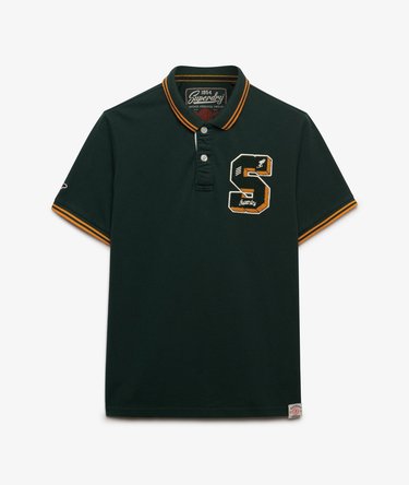 Vintage Athletic Patch Polo Shirt Image 7