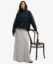 Woven Tiered Maxi Skirt
