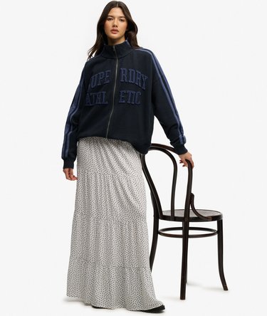 Woven Tiered Maxi Skirt Image 2