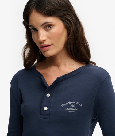 Athletic Essentials Button Down Long Sleeve Top Image 4