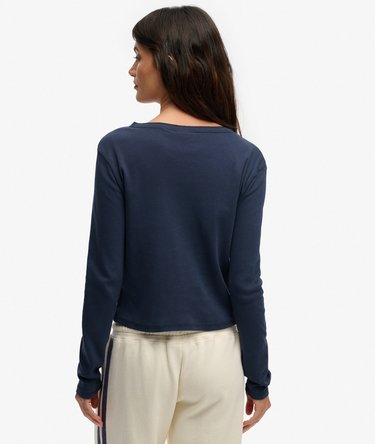 Athletic Essentials Button Down Long Sleeve Top Image 5