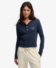 Athletic Essentials Button Down Long Sleeve Top