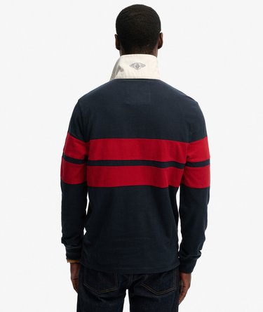 Double Emblem Stripe Rugby Top Image 5